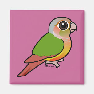 Birdorable ananas Grönt-varade fräck mot Conure Magnet