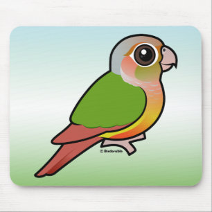 Birdorable ananas Grönt-varade fräck mot Conure Musmatta