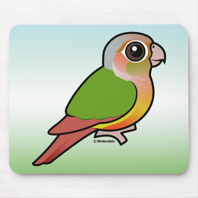 Birdorable ananas Grönt-varade fräck mot Conure Musmatta (Framsidan)