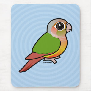 Birdorable ananas Grönt-varade fräck mot Conure Musmatta