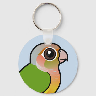 Birdorable ananas Grönt-varade fräck mot Conure Nyckelring