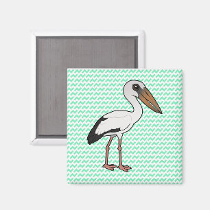 Birdorable Asian Open Bill Magnet