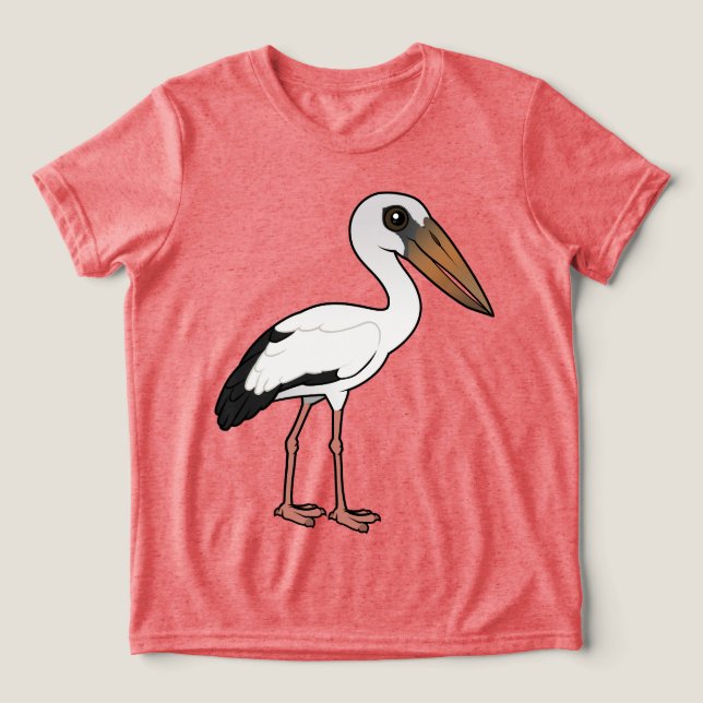 Birdorable Asian Open Bill T Shirt (Design Framsida)