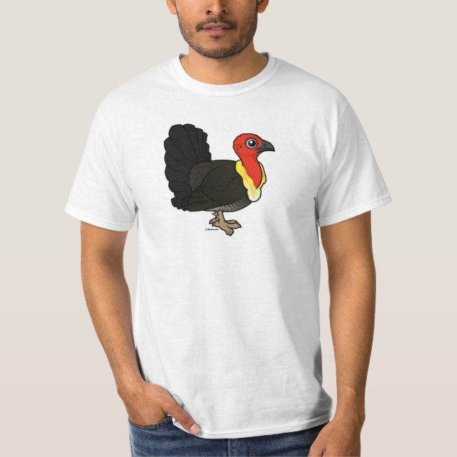 Birdorable Australian Brushturkey T Shirt (Framsida)