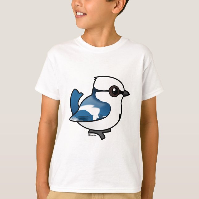 Birdorable Azure Tit Tee Shirt (Framsida)