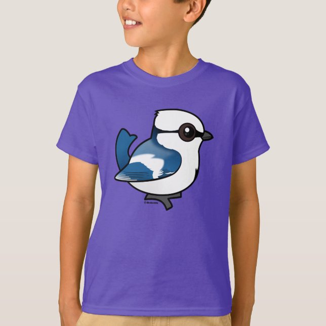 Birdorable Azure Tit Tee Shirt (Framsida)