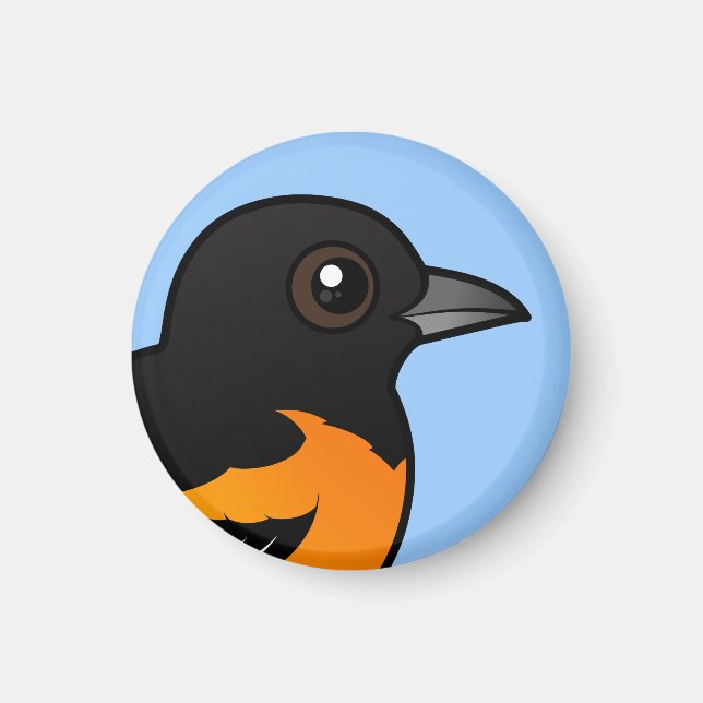 Birdorable Baltimore Oriole Magnet (Framsidan)