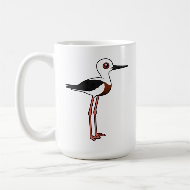 Birdorable Banded Stilt Kaffemugg (Vänster)