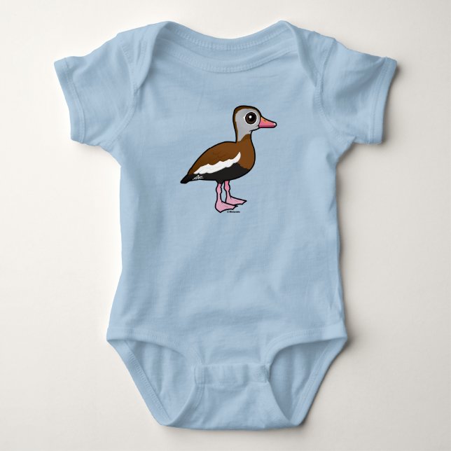 Birdorable Black-bellied Whistling Anka T Shirt (Framsida)