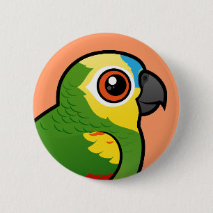 Birdorable Blått-beklädde papegojan Knapp