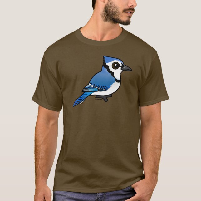 Birdorable blått Jay T-shirt (Framsida)