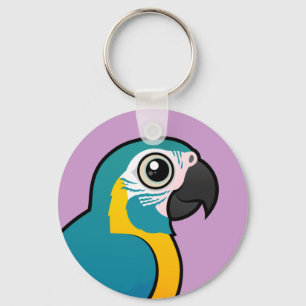 Birdorable Blått-throated Macaw Nyckelring