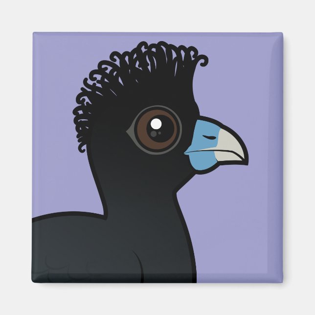 Birdorable Blue-billed Curassow Magnet (Framsidan)