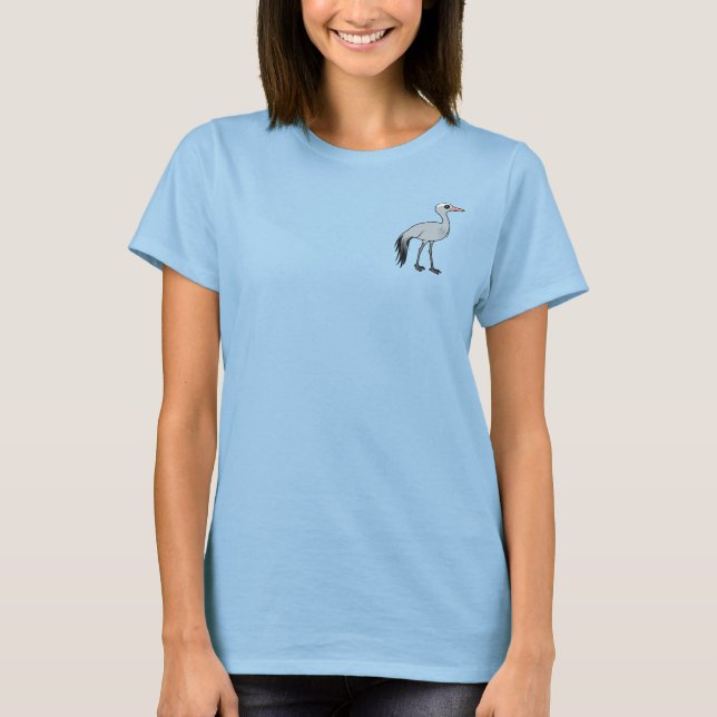 Birdorable Blue Crane Tee Shirt (Framsida)