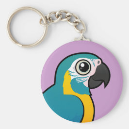 Birdorable Blue-throated Macaw Nyckelring