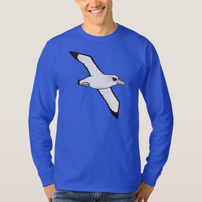 Birdorable blyg Albatross i flyg T Shirt (Framsida)
