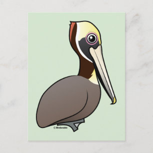 Birdorable Brown Pelican Vykort