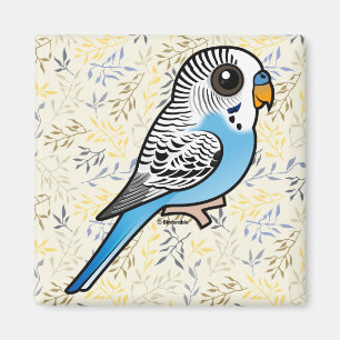 Birdorable Budgie blått Magnet