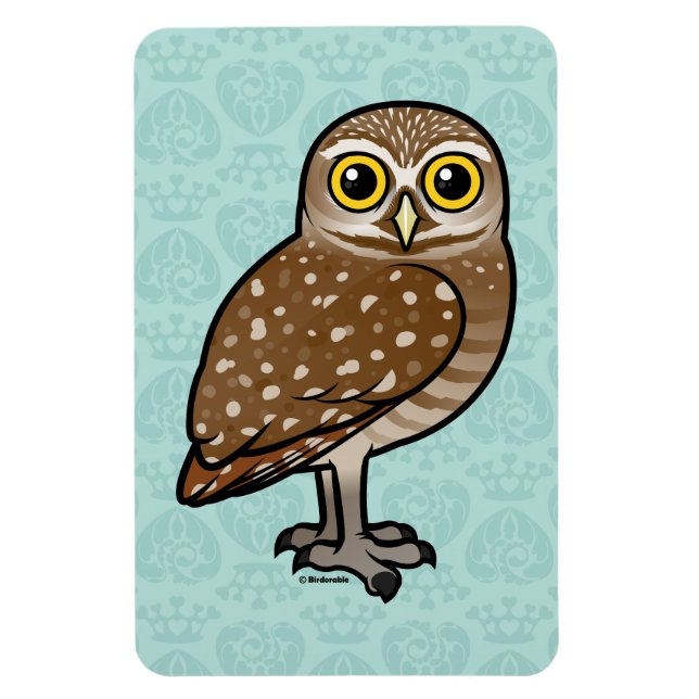 Birdorable Burrowing Uggla Magnet (Vertikal)