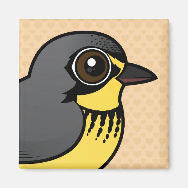 Birdorable Canada Warbler Magnet (Framsidan)