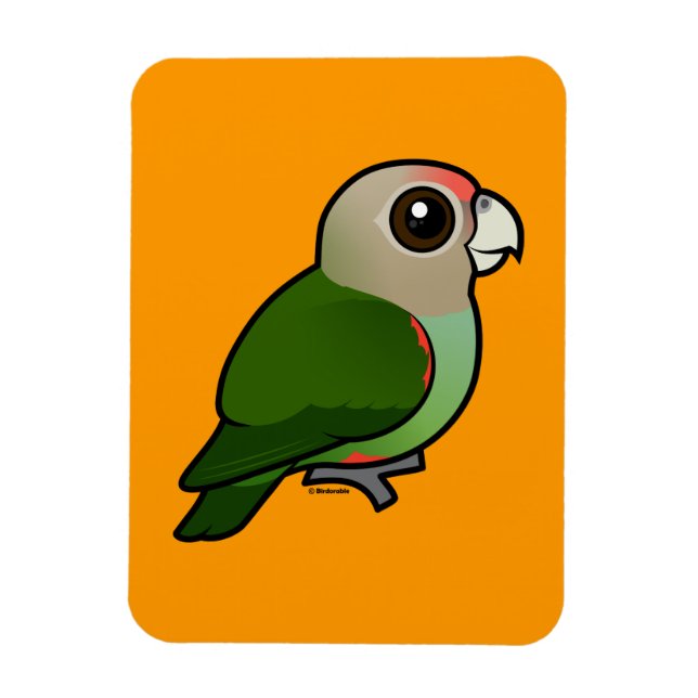 Birdorable Cape Parrot Magnet (Vertikal)