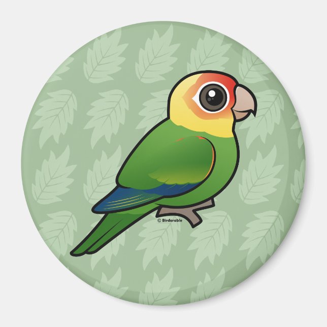 Birdorable Carolina Parakeet Magnet (Framsidan)