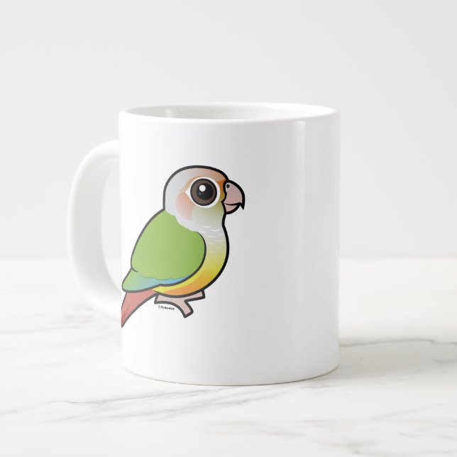 Birdorable Cinnamon Grönkindad Conure Jumbo Mugg (Framsida vänster)