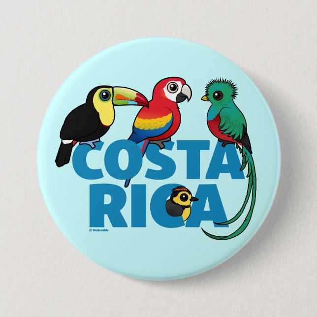 Birdorable Costa Rica Knapp (Framsida)