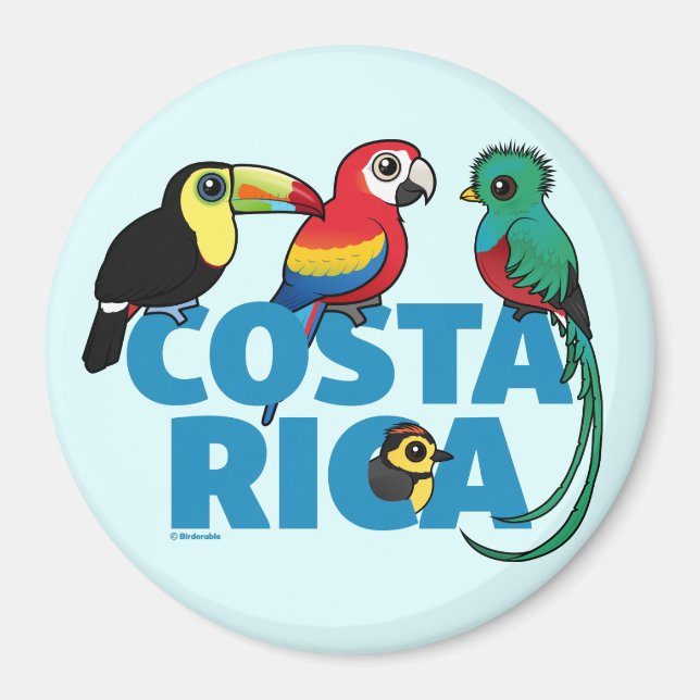Birdorable Costa Rica Magnet (Framsidan)