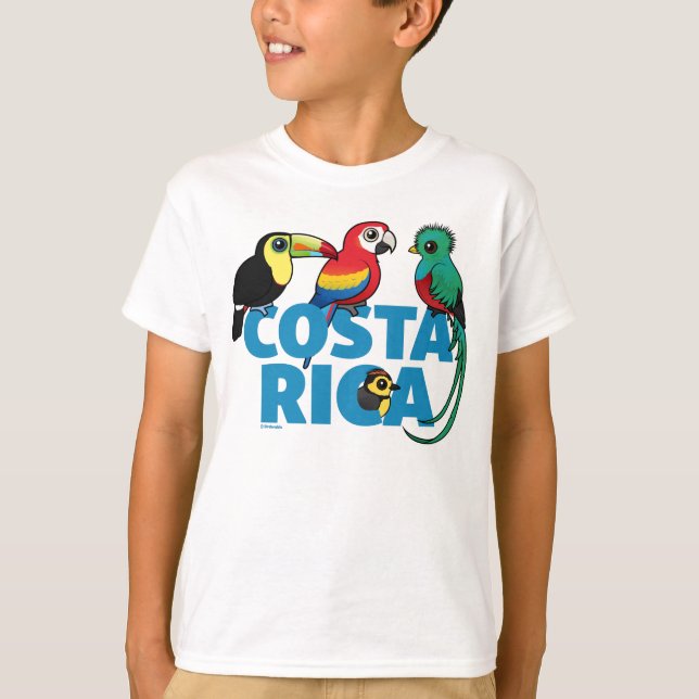 Birdorable Costa Rica T Shirt (Framsida)