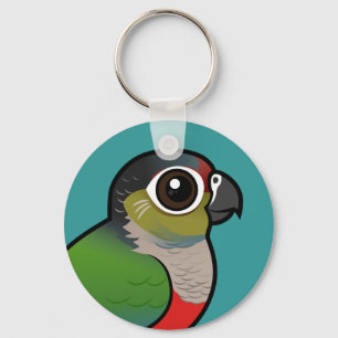 Birdorable Crimson-buktade parakiter Nyckelring
