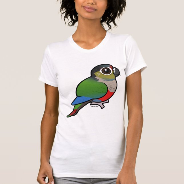 Birdorable Crimson-buktade parakiter T-shirt (Framsida)