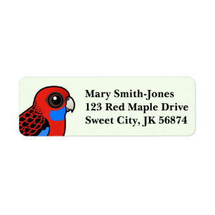 Birdorable Crimson Rosella Returadress Etikett