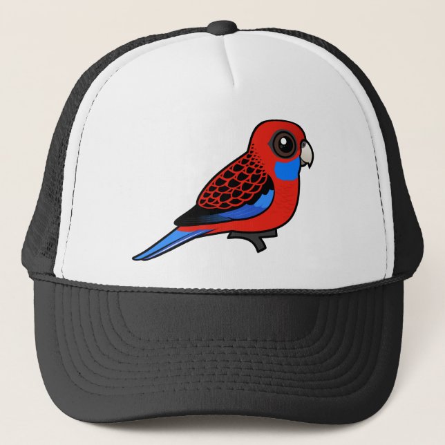 Birdorable Crimson Rosella Truckerkeps (Framsida)