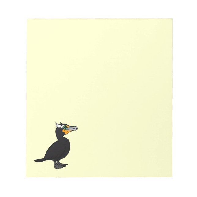 Birdorable Dubbla Crested Cormorant Anteckningsblock (Framsida)