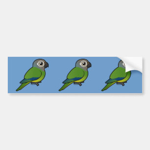 Birdorable Dusky-hövdade Conure Bildekal