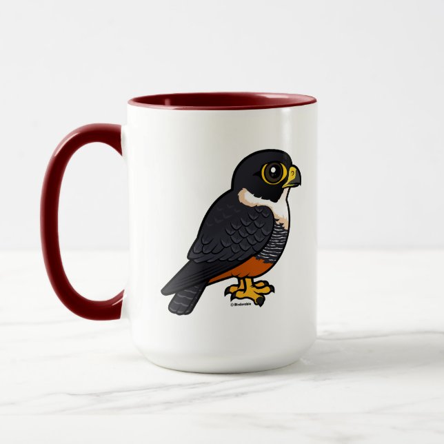 Birdorable Fladdermus Falcon Cute Tecknad Raptor Mugg (Vänster)