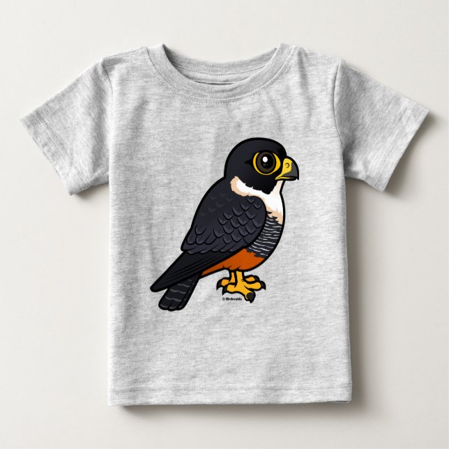 Birdorable Fladdermus Falcon Cute Tecknad Raptor T Shirt (Framsida)