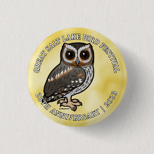 Birdorable Flammulated Uggla Underbar Salt Sjö 202 Knapp