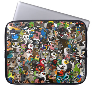 Birdorable folkmassa laptop fodral