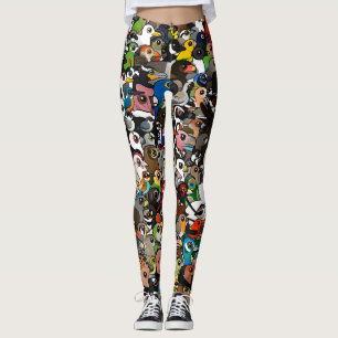 Birdorable folkmassa leggings