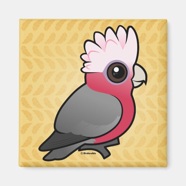 Birdorable Galah Magnet (Framsidan)