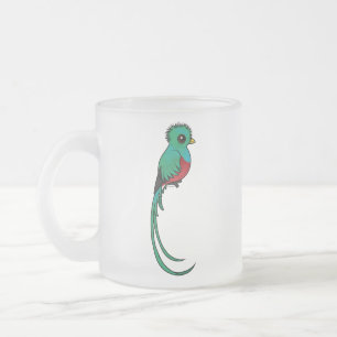Birdorable glänsande Quetzal Frostad Glasmugg