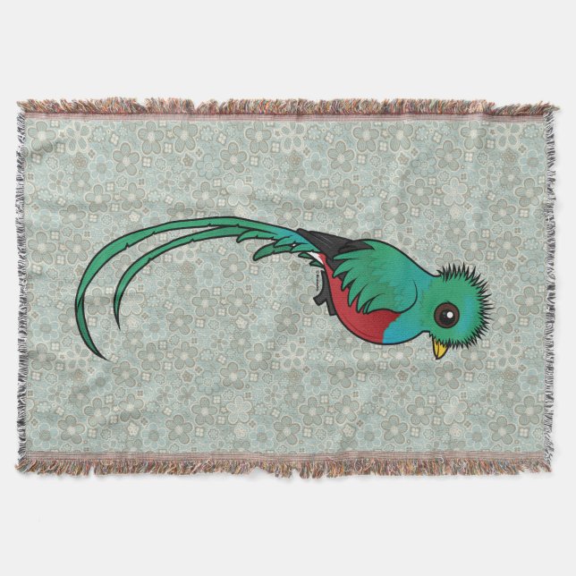 Birdorable glänsande Quetzal Mysfilt (Framsidan)