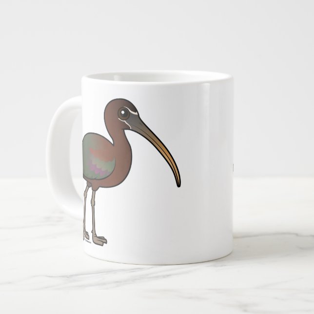 Birdorable Glossy Ibis Jumbo Mugg (Framsida vänster)