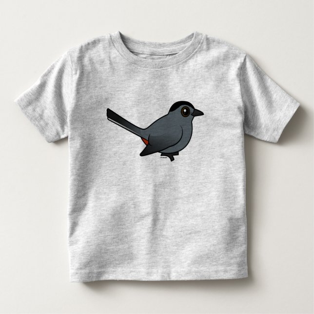 Birdorable grå Catbird T-shirt (Framsida)