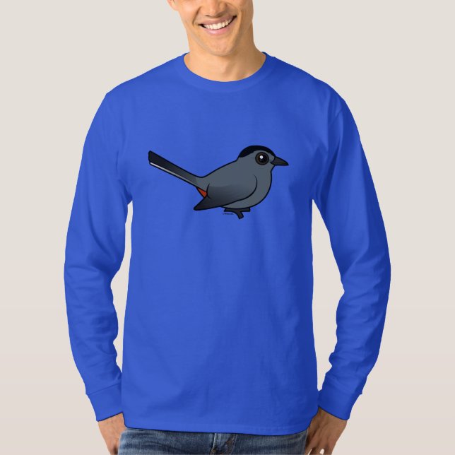 Birdorable grå Catbird Tee (Framsida)