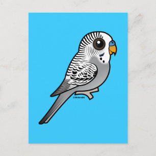 Birdorable Grått Budgie Vykort