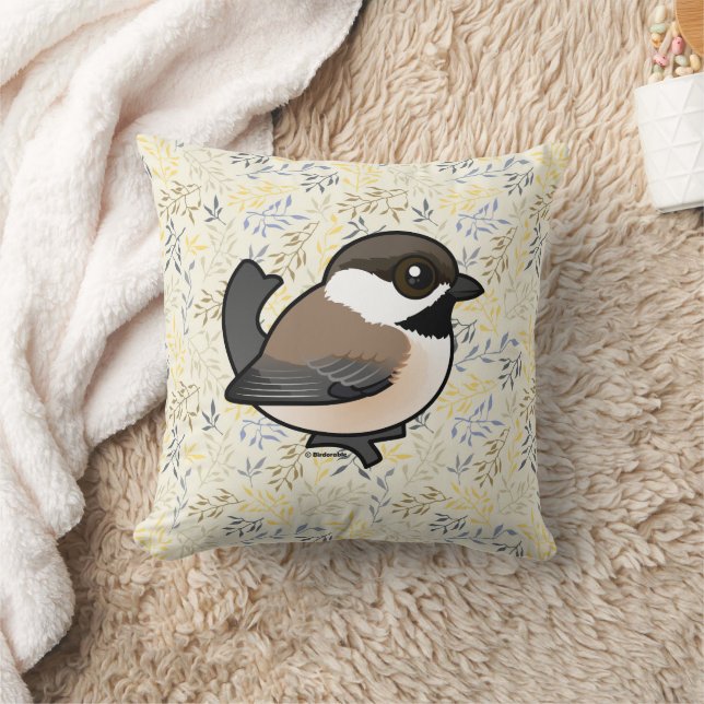 Birdorable Grått-head Chickadee Kudde (Filt)