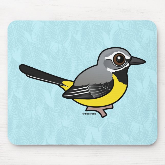 Birdorable Grått Wagtail Musmatta (Framsidan)